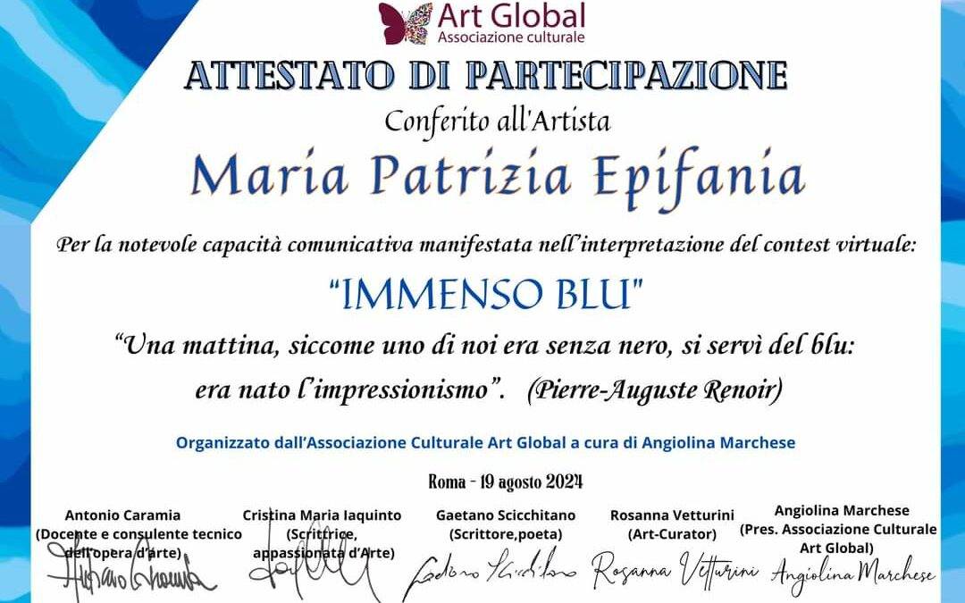 Partecipazione Contest virtuale Immenso Blu